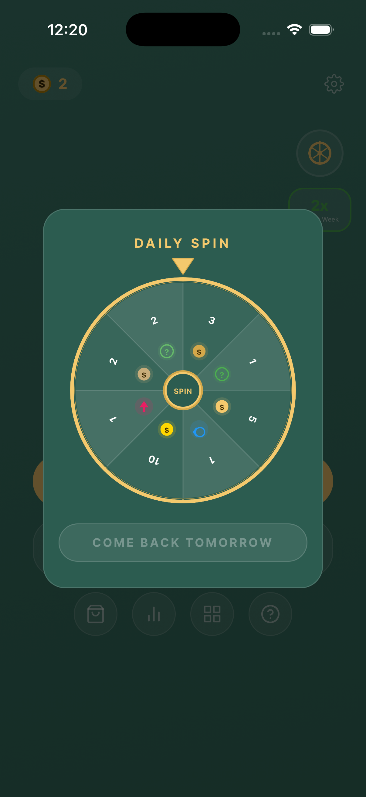 Daily Spin Wheel